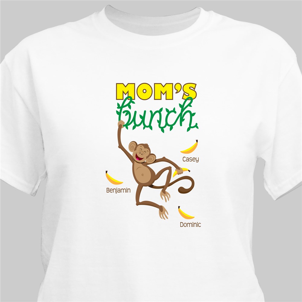 Personalized Monkey Bunch T-Shirt | Personalized Grandma Shirts