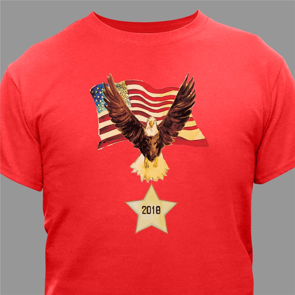 Personalized Patriotic Eagle TShirt GiftsForYouNow