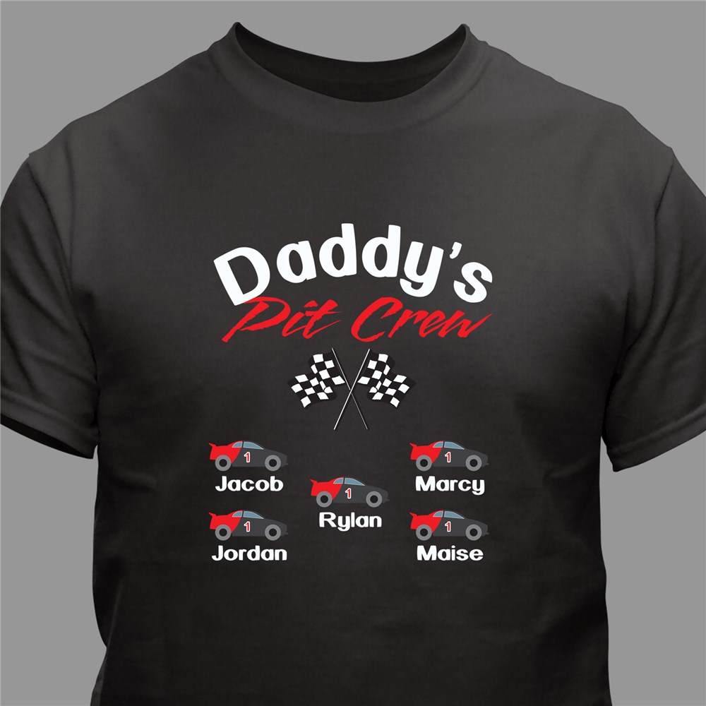 Personalized Pit Crew T-Shirt | Personalized Gifts For Grandparents