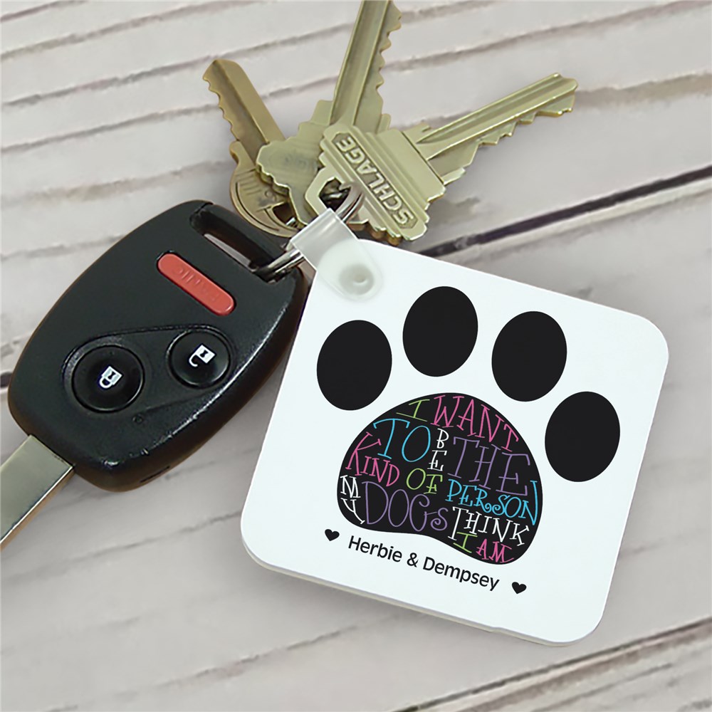 Personalized Dog Owner Key Chain Personalized Pet Gifts