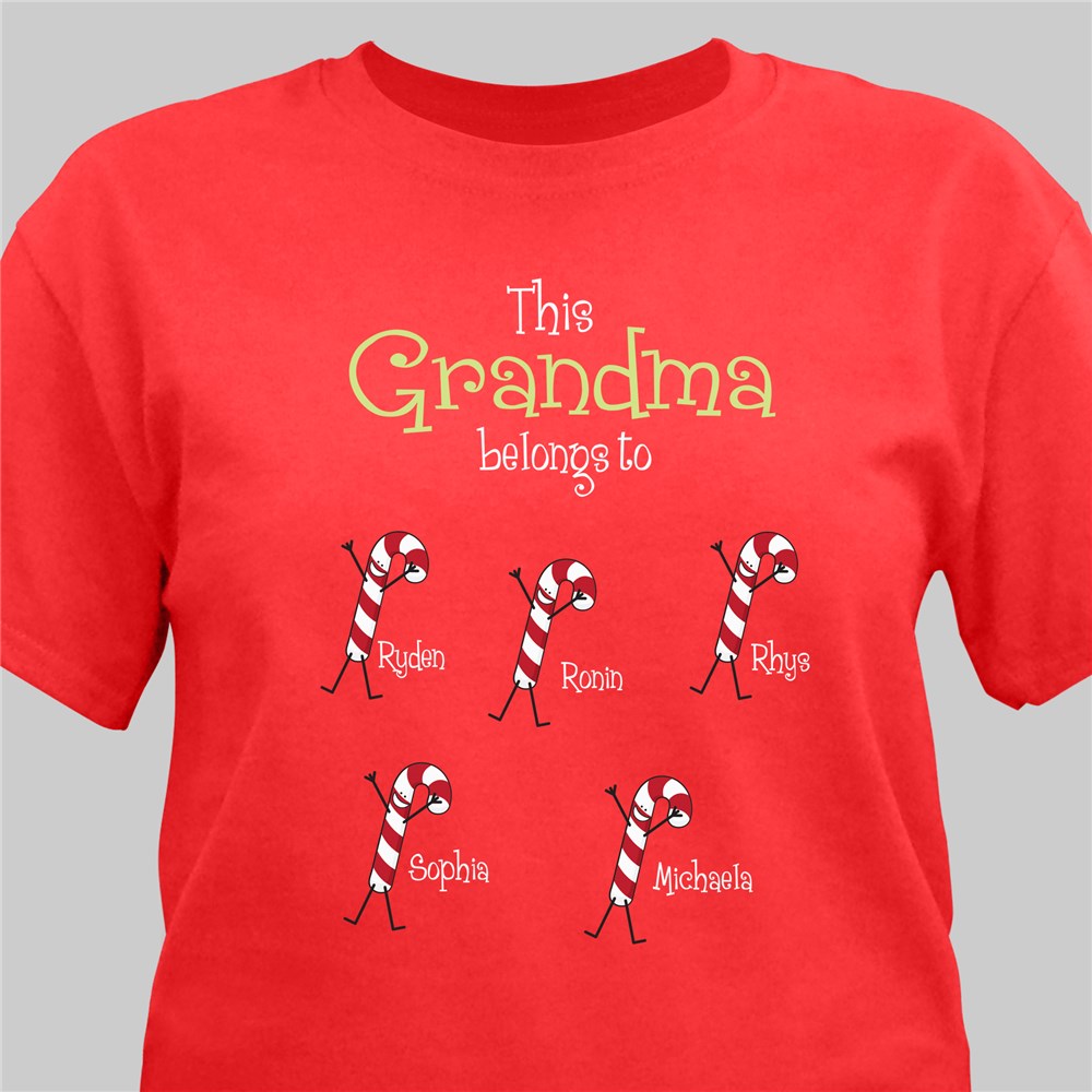 Personalized Candy Cane Shirt