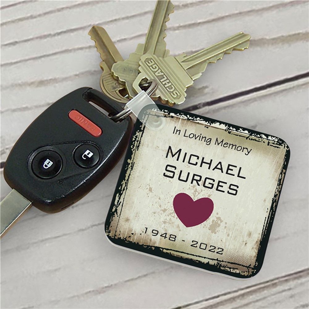 Personalized In Loving Memory Memorial Key Chain | Remembrance Gifts