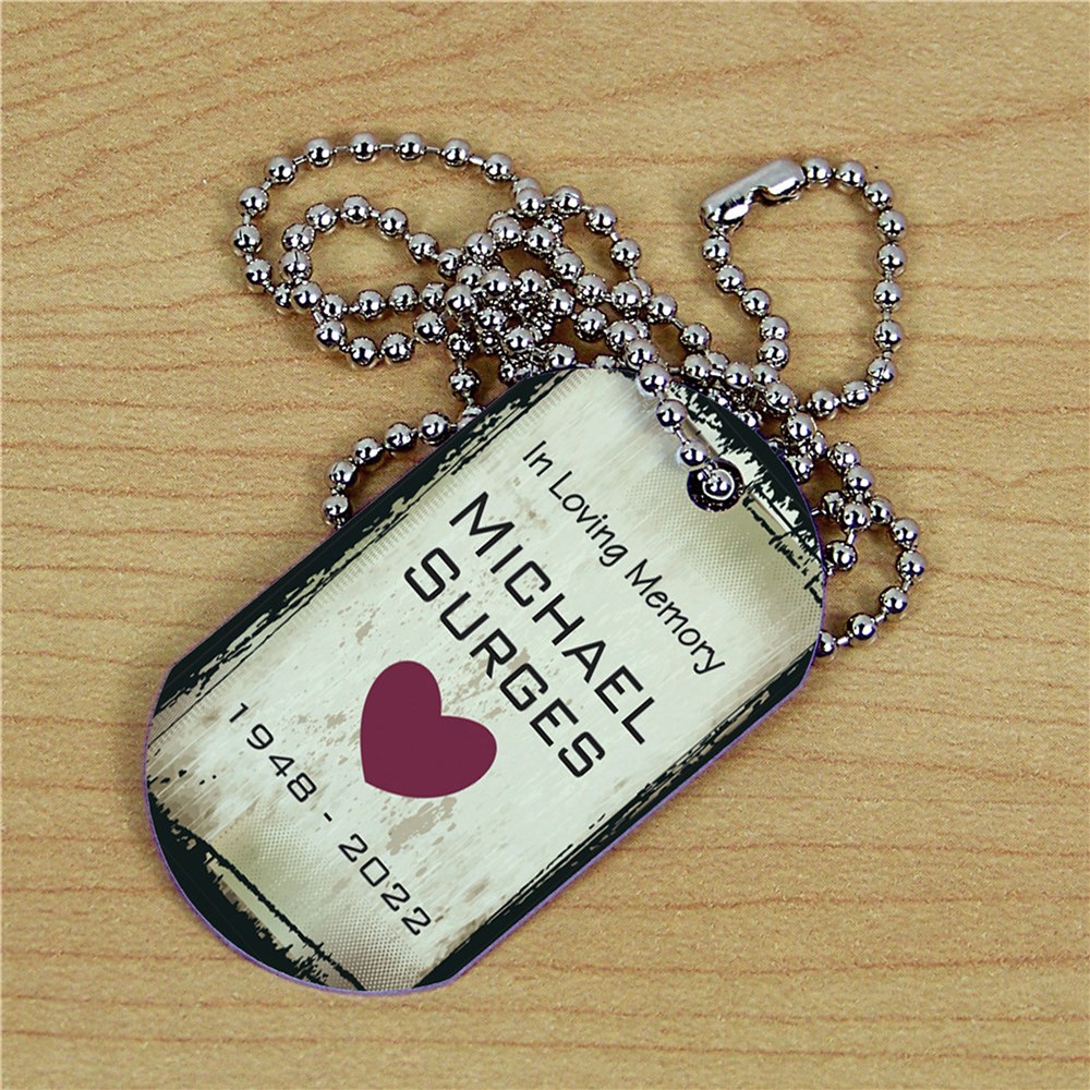 Personalized Memorial Dog Tag | Memorial Gift Ideas