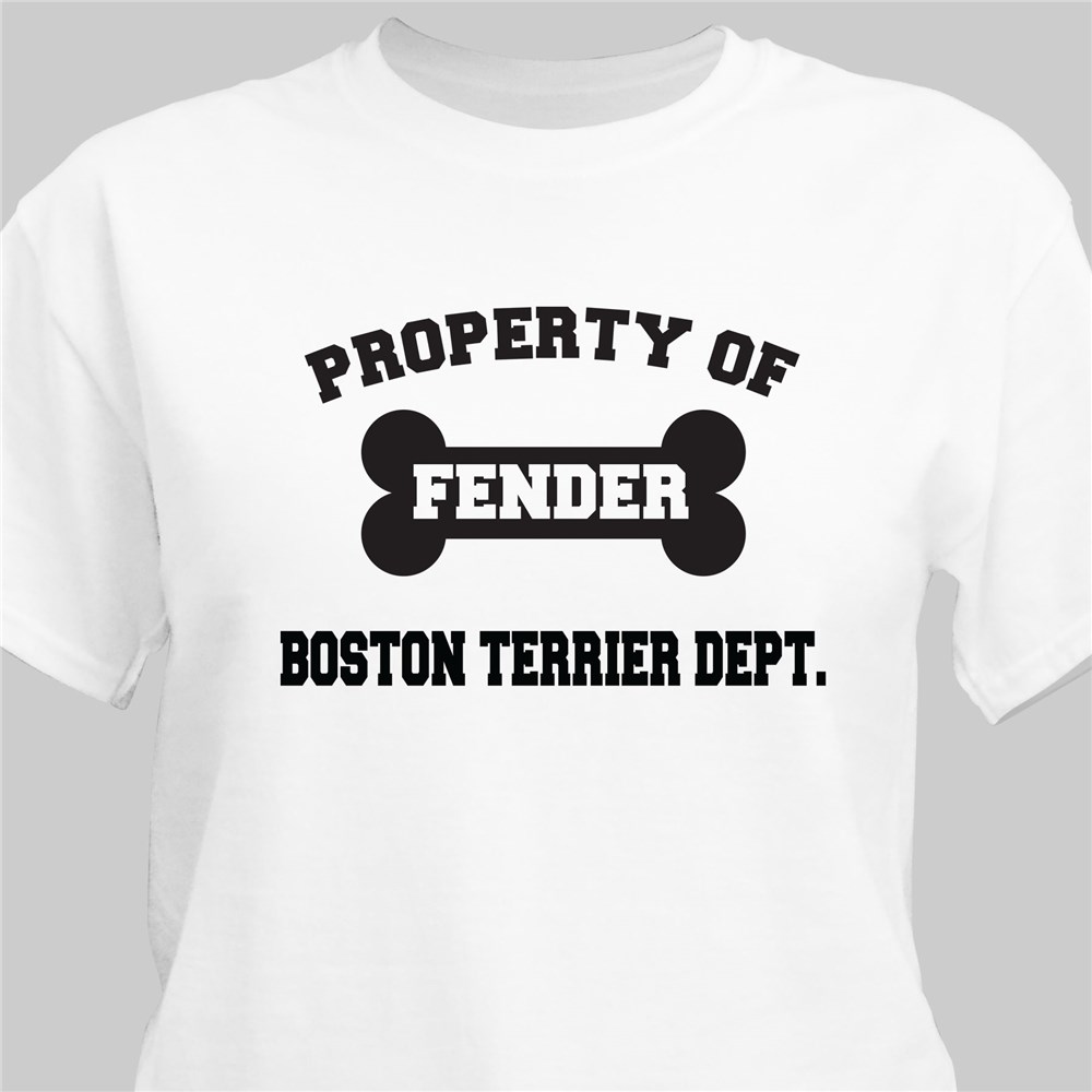 Personalized Property Of Dog Breed TShirt GiftsForYouNow
