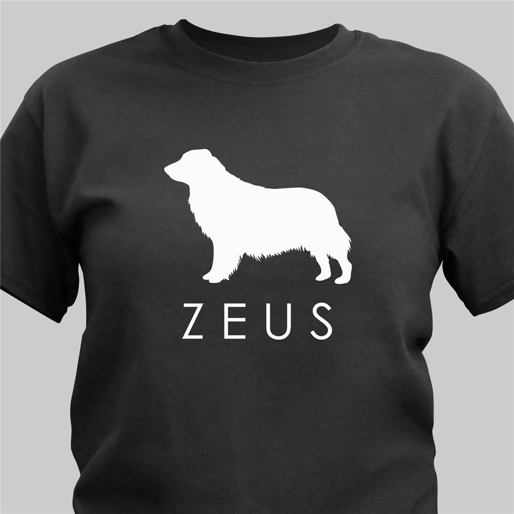 Personalized Dog Breed Silhouette T-Shirt | Personalized T-shirts