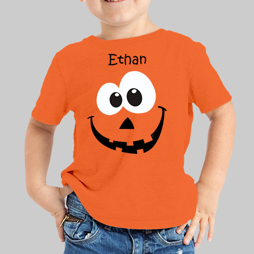 Personalized Pumpkin Kids TShirt GiftsForYouNow