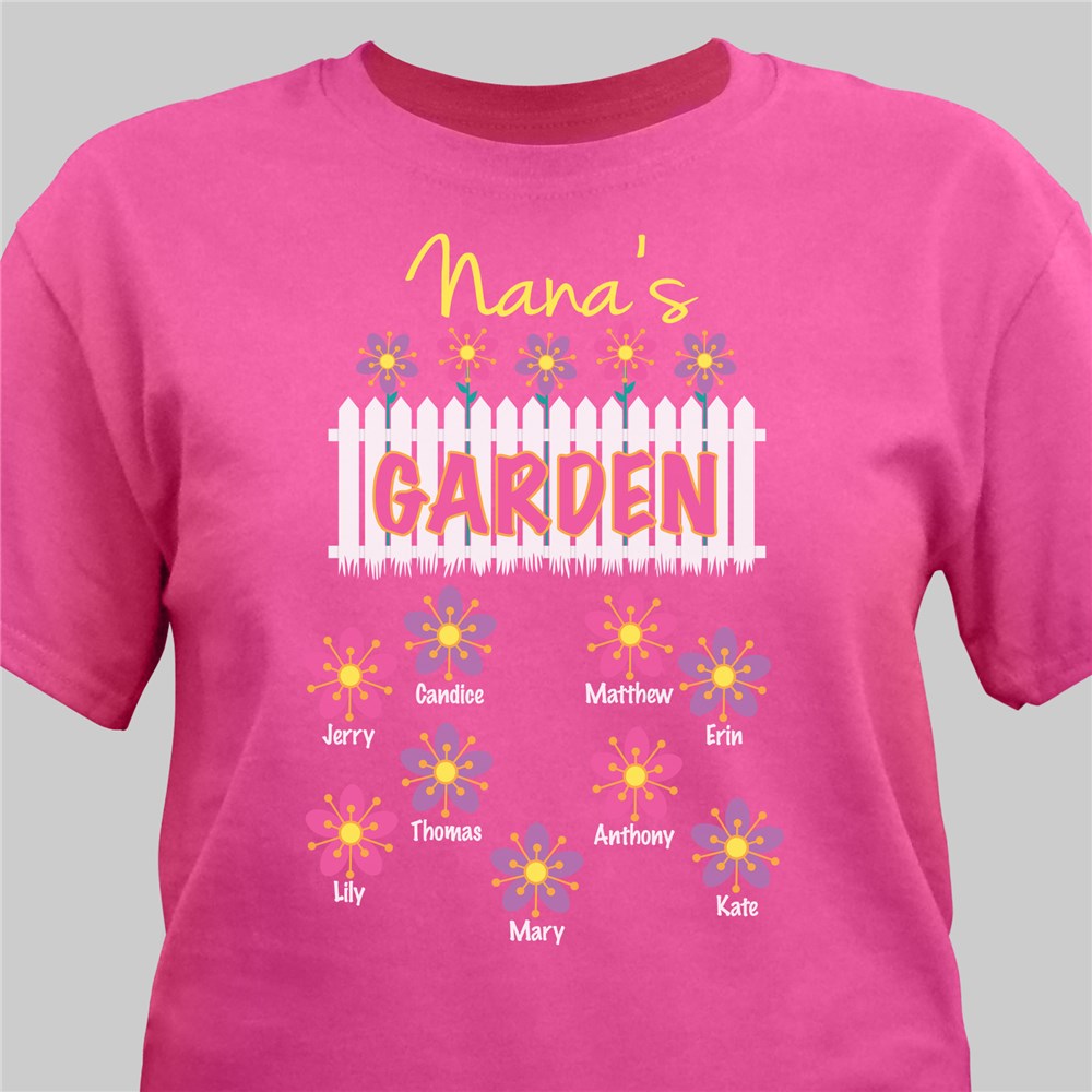 Personalized Garden T-Shirt | Personalized Grandma Shirts