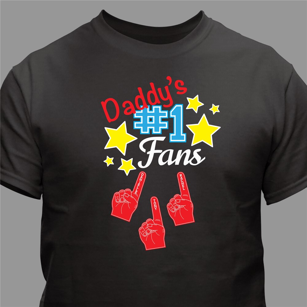 Personalized Number One Fans T-Shirt | Dad Shirts