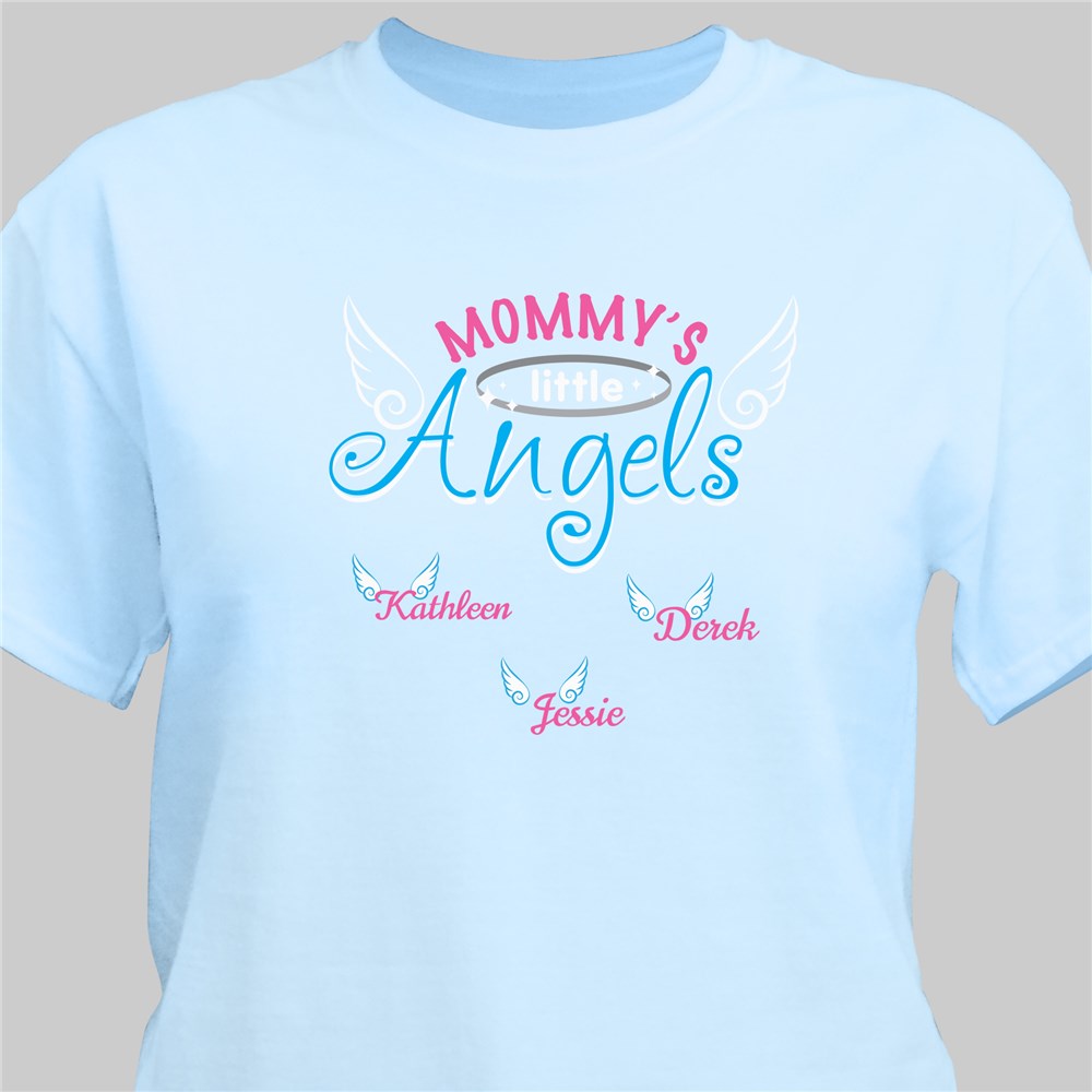 Little Angels Personalized T-Shirt | Mommy T Shirt