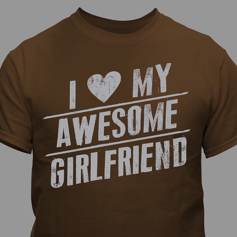 Personalized I Love My T-shirt | Personalized Valentine Gifts For Him