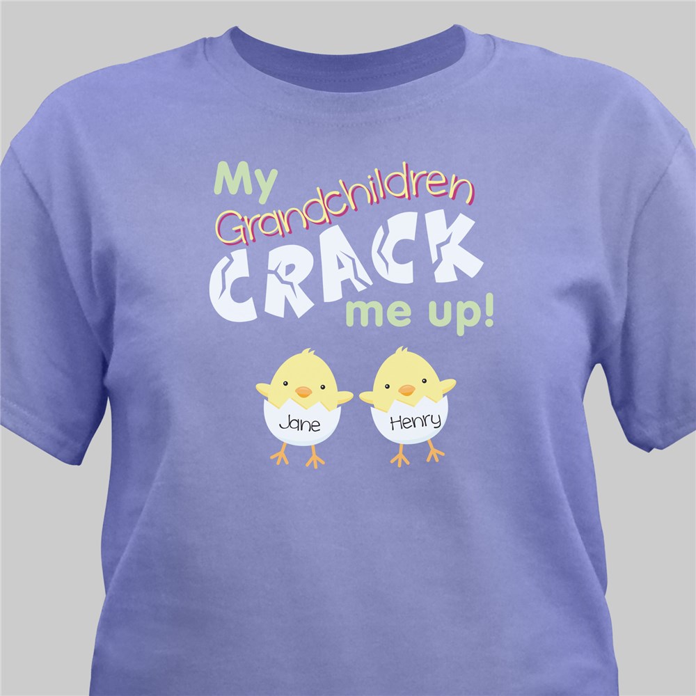 Crack Me Up Easter Tee | Personalized Grandma Shirts
