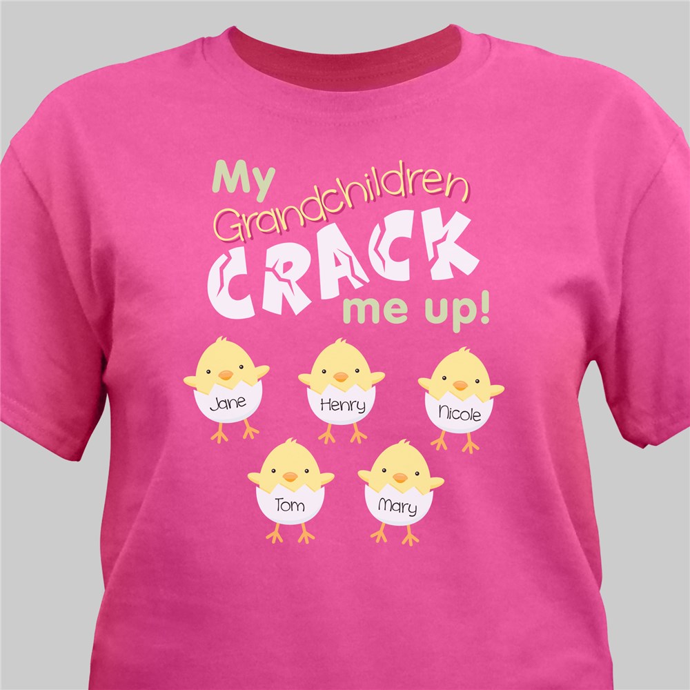 Crack Me Up Easter Tee | Personalized Grandma Shirts