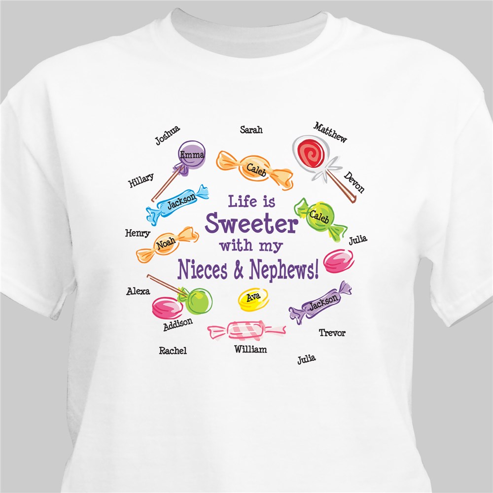 Life Is Sweeter Personalized T-shirt | Personalized Grandma Shirts