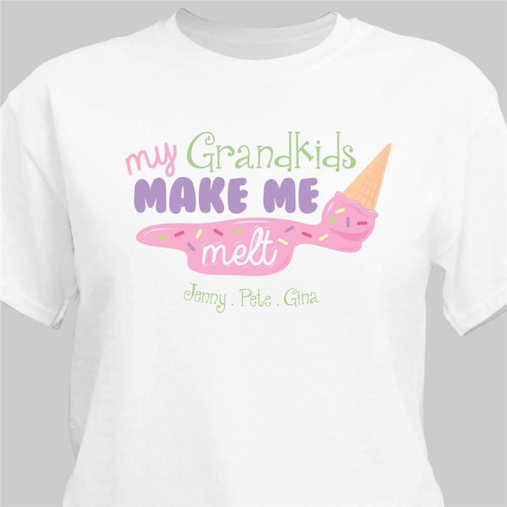 Custom Printed Grandkids T-Shirt | Personalized Grandma Gifts