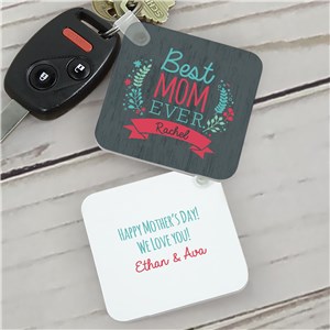 Personalized Best Mom Ever Key Chain | Mother's Day Gifts