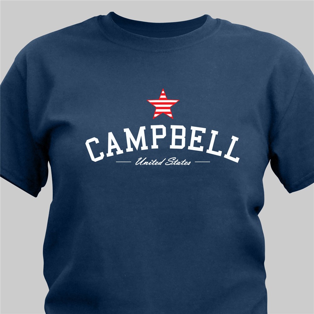 American Pride Personalized T-Shirt | Personalized Father's Day Gifts