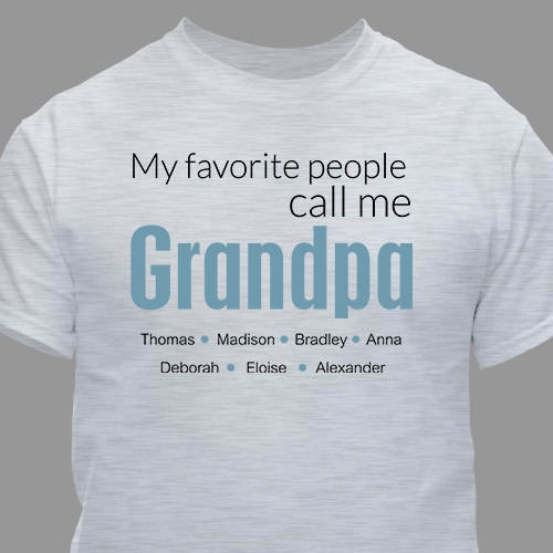 Favorite grandpa T-shirt | Dad shirts