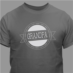 Any Name Personalized T-Shirt | Grandpa Shirts