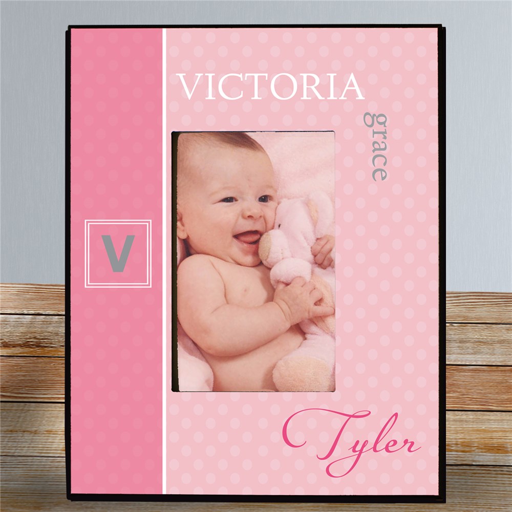 Personalized Initial Baby Photo Frame | Personalized Baby Frames