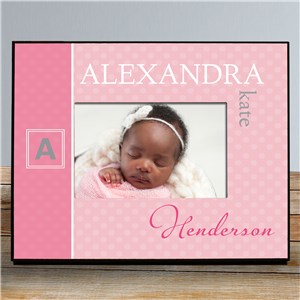 Personalized Initial Baby Photo Frame | Personalized Baby Frames