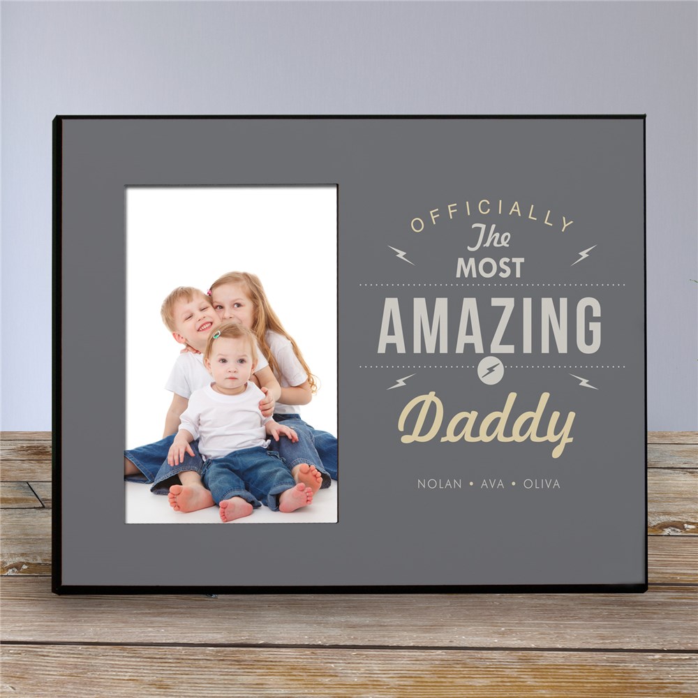 Personalized Most Amazing Printed Frame | Daddy Picture Frames