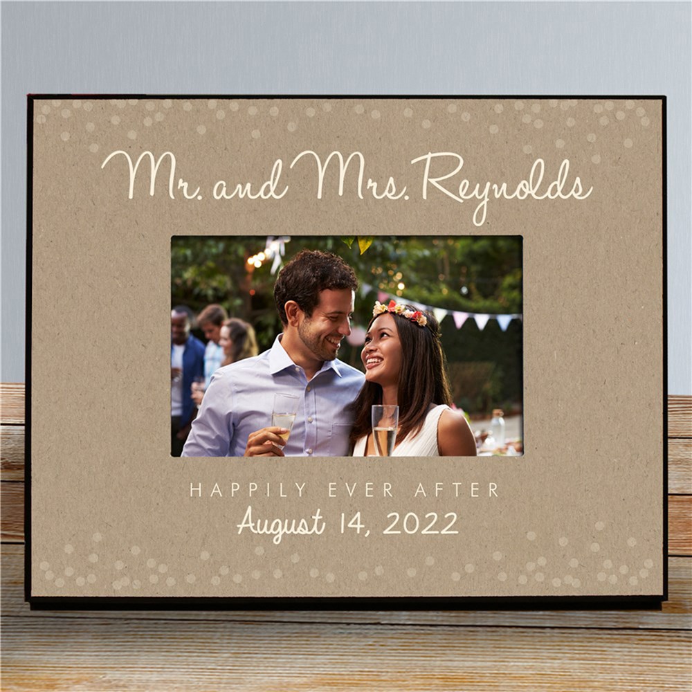 Personalized Mr. and Mrs. Wedding Frame | Personalized Picture Frames