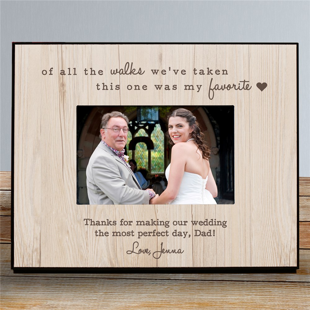 Personalized Favorite Walk Wedding Frame GiftsForYouNow