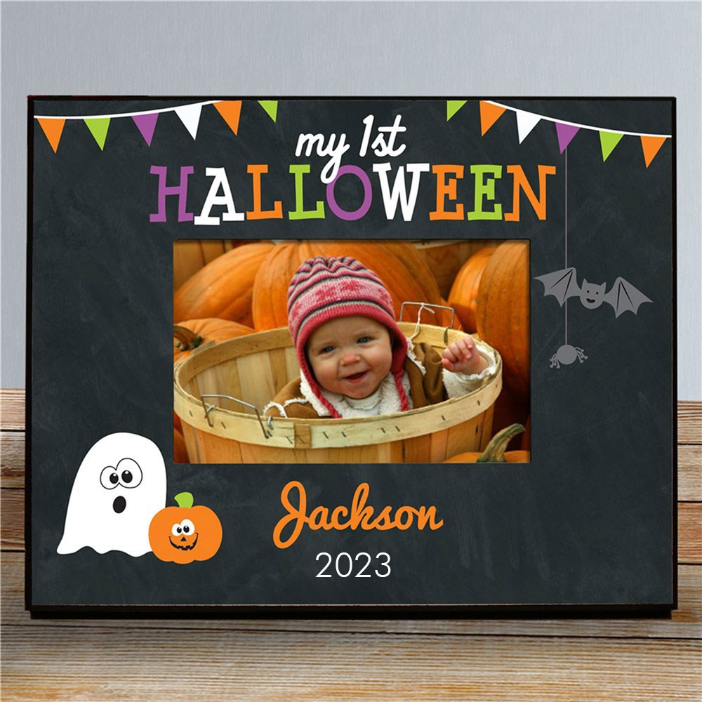 Personalized First Halloween Frame | Unique Halloween Decor