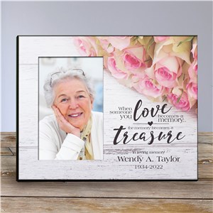 Personalized Memory Becomes a Treasure Memorial Printed Frame | Personalized Memorial Picture Frames