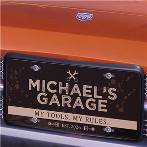 Personalized My Tools My Rules License Plate 4128323