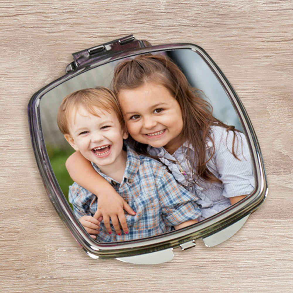 Personalized Digital Photo Compact Mirror | | Mother's Day Photo Gifts