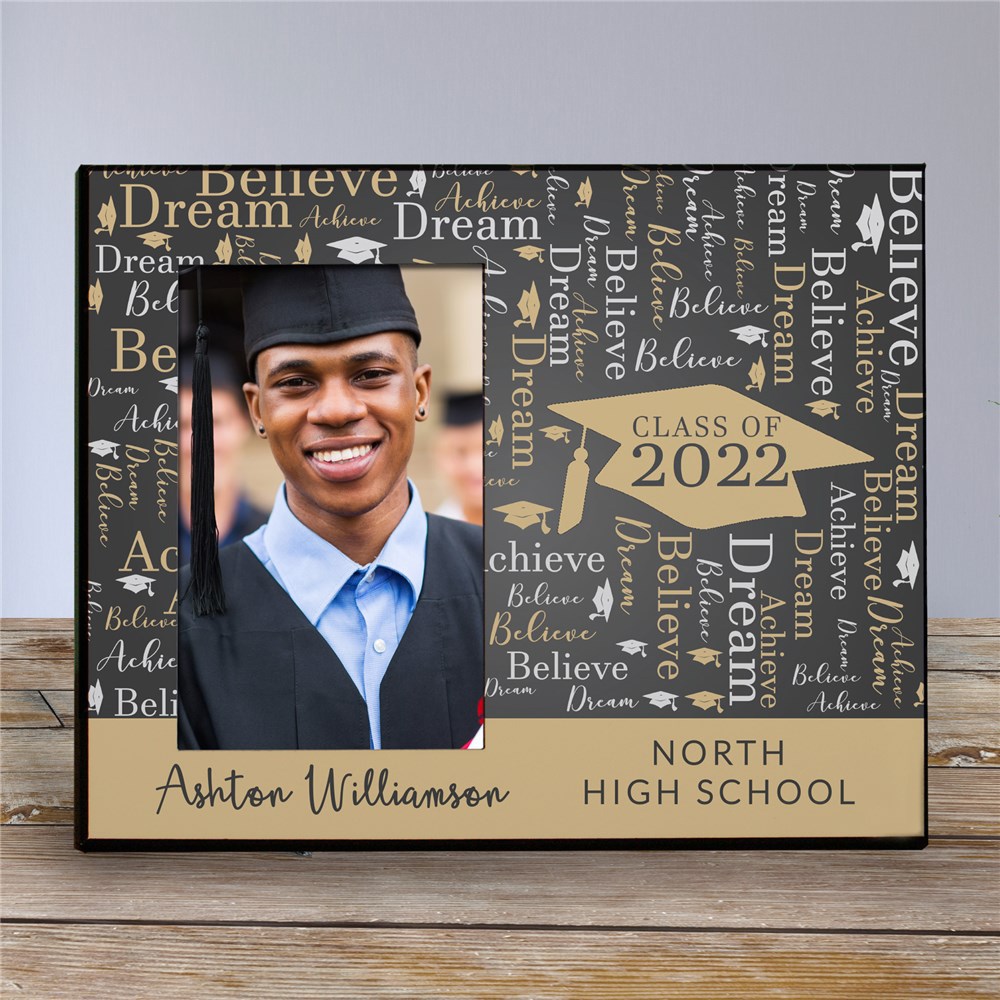 Personalized Class Of Graduation WordArt Frame 2021 Graduation Frame