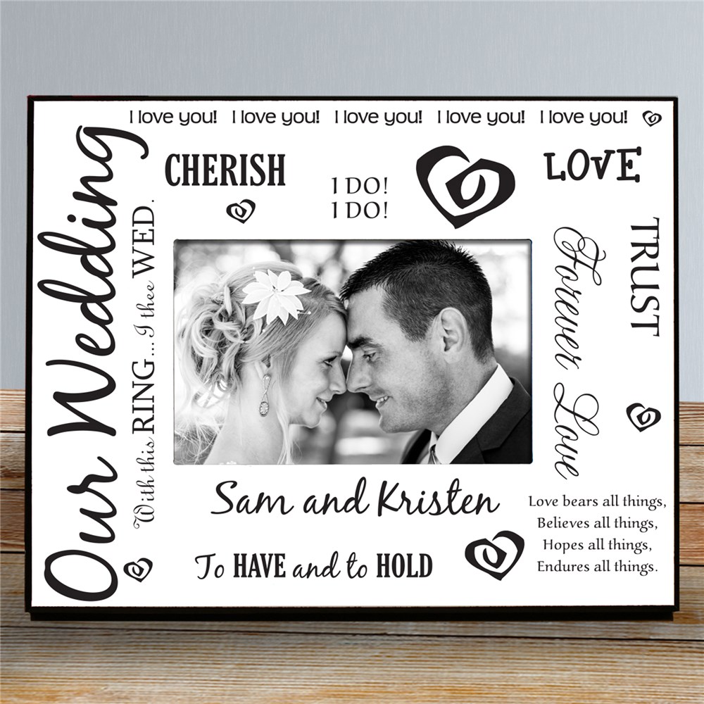 Our Wedding Printed Frame | Personalized Picture Frames