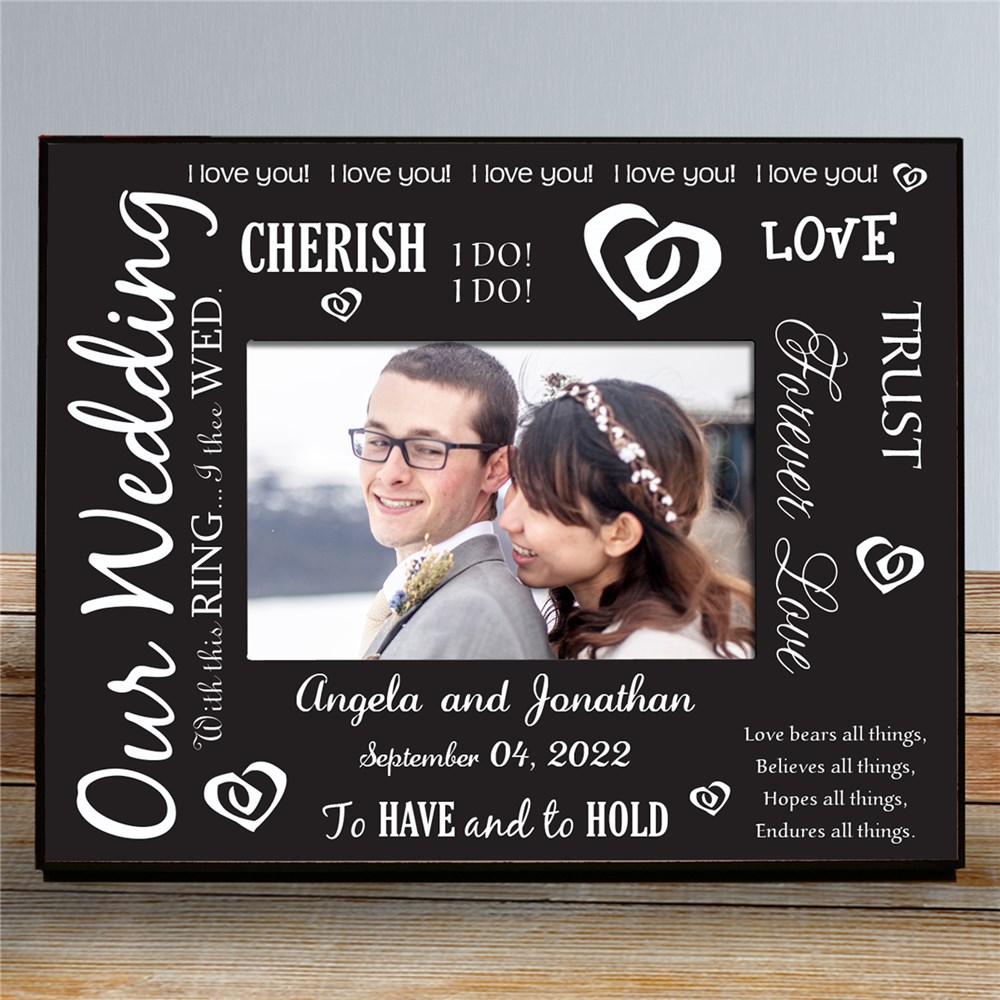 Our Wedding Printed Frame | Personalized Picture Frames