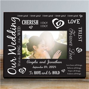 Our Wedding Printed Frame | Personalized Picture Frames