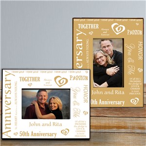 Our Golden Anniversary Printed Frame | Personalized Picture Frames