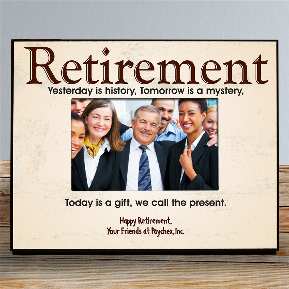 Personalized Retirement Printed Frame GiftsForYouNow