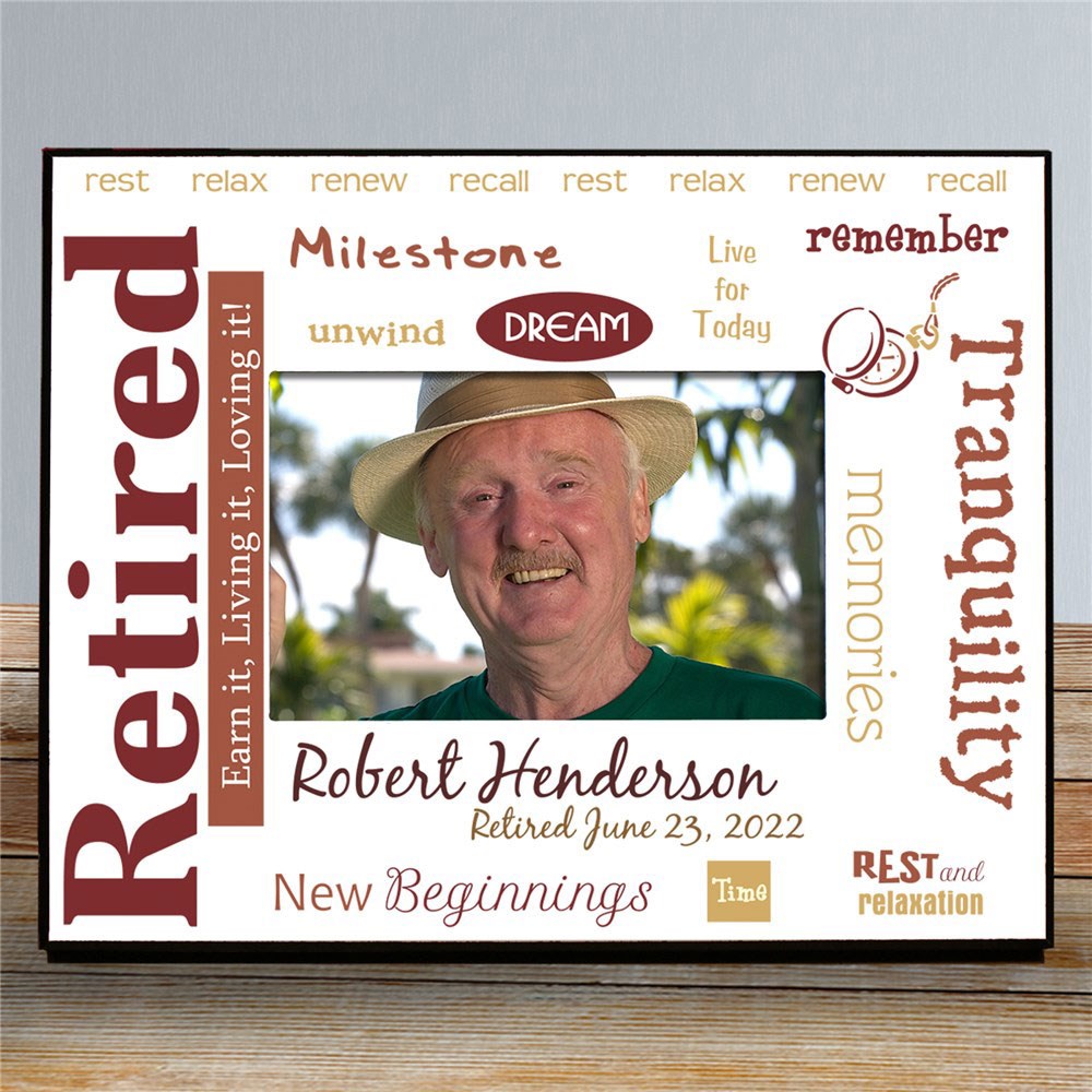 Retirement Customized Printed Frame Rest and Relaxation GiftsForYouNow