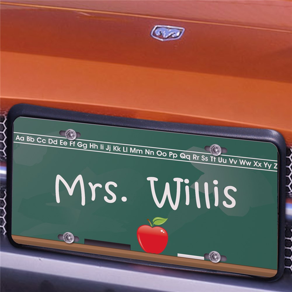 Personalized Teacher License Plate GiftsForYouNow