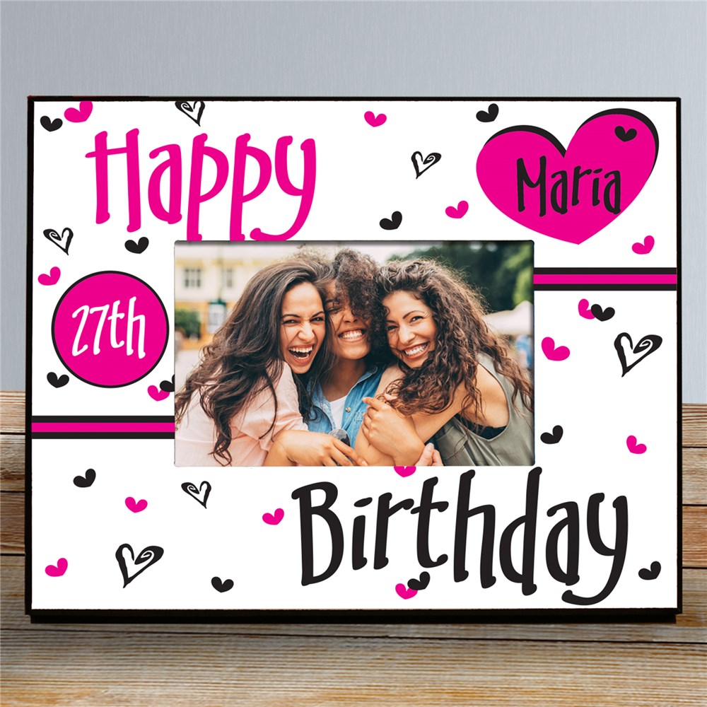 Happy Birthday Personalized Printed Frame 429400
