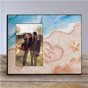 Personalized Shores Of Love Printed Frame | Personalized Picture Frames