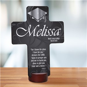 Personalized Graduation Blessing Cross Keepsake