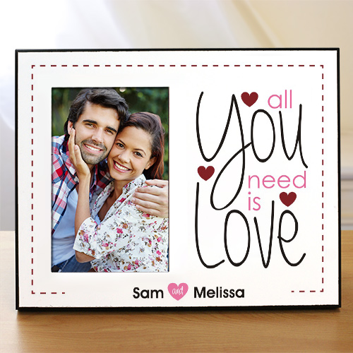 Personalized All You Need Is Love Printed Frame All You Need Is Love