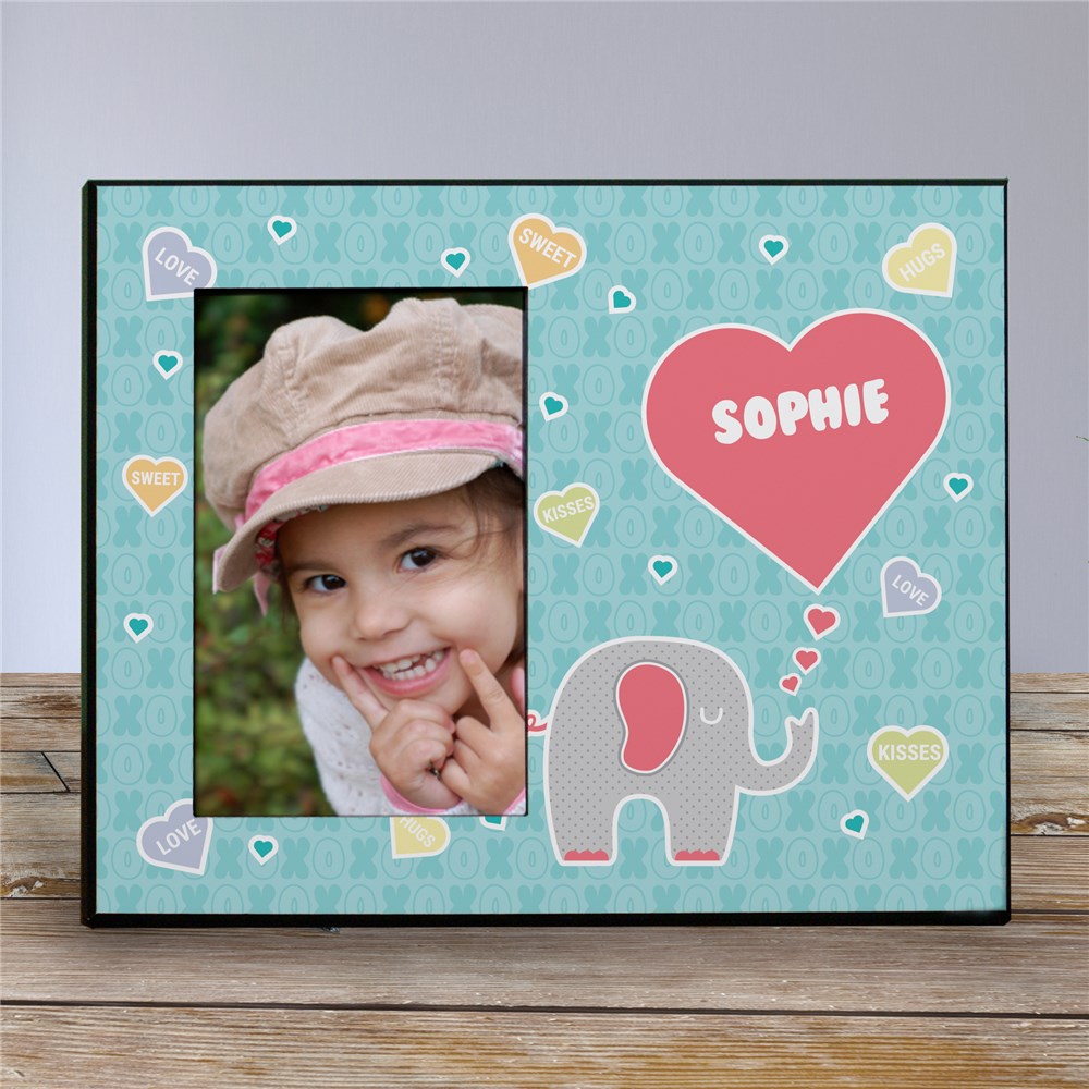 Personalized Elephant Love Kids Photo Frame GiftsForYouNow