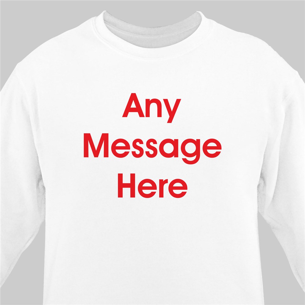 Block Message Sweatshirt | Personalized Sweatshirts