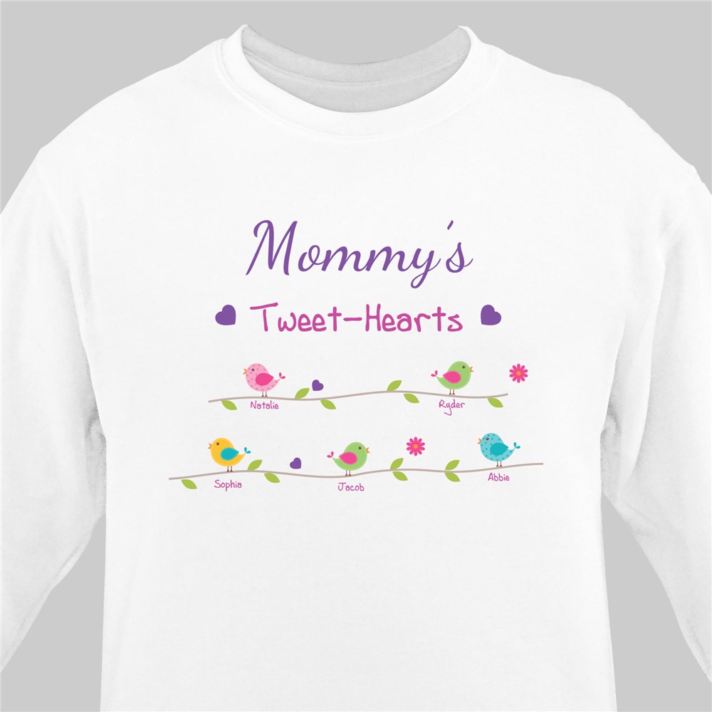 Personalized Tweet-Hearts Sweatshirt | Mom Shirts