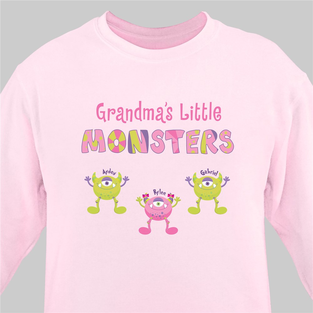 Personalized Grandmas Little Monsters Sweatshirt | Personalized Gifts for Grandma