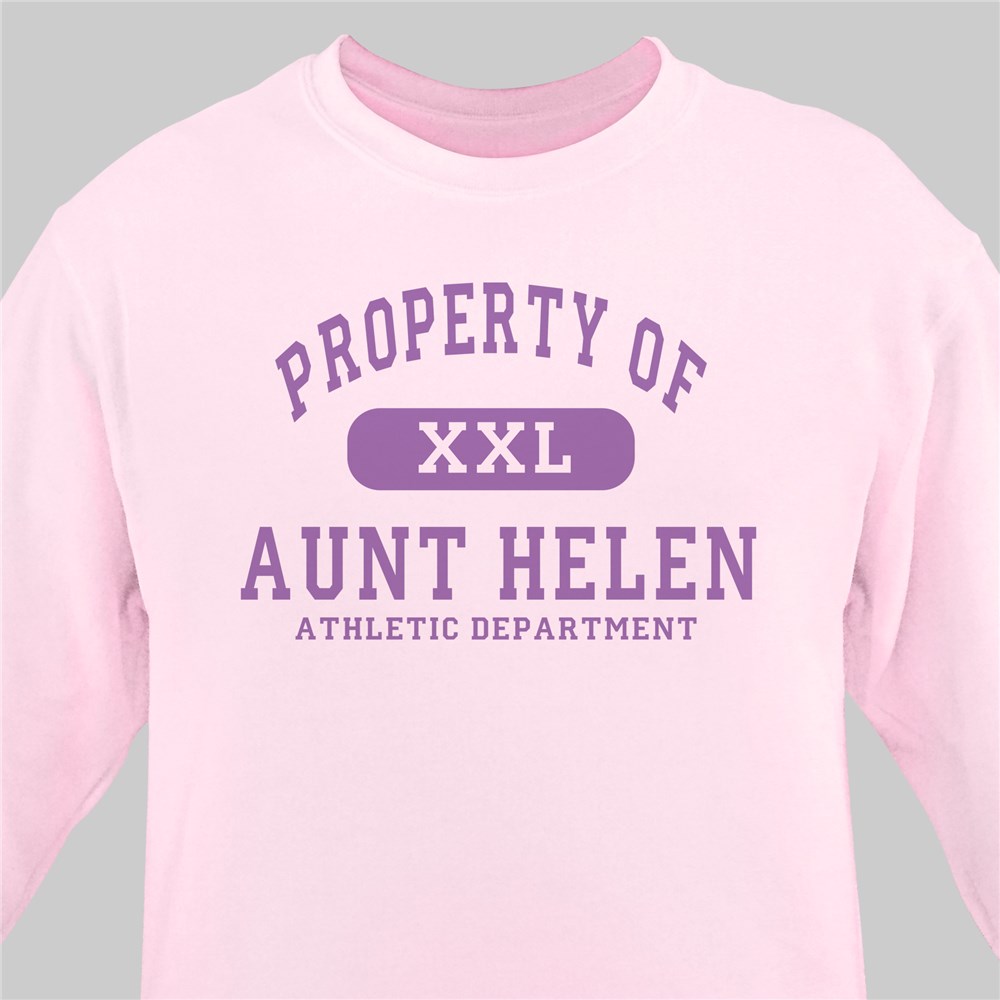 Property of Athletic Personalized Sweat Shirt