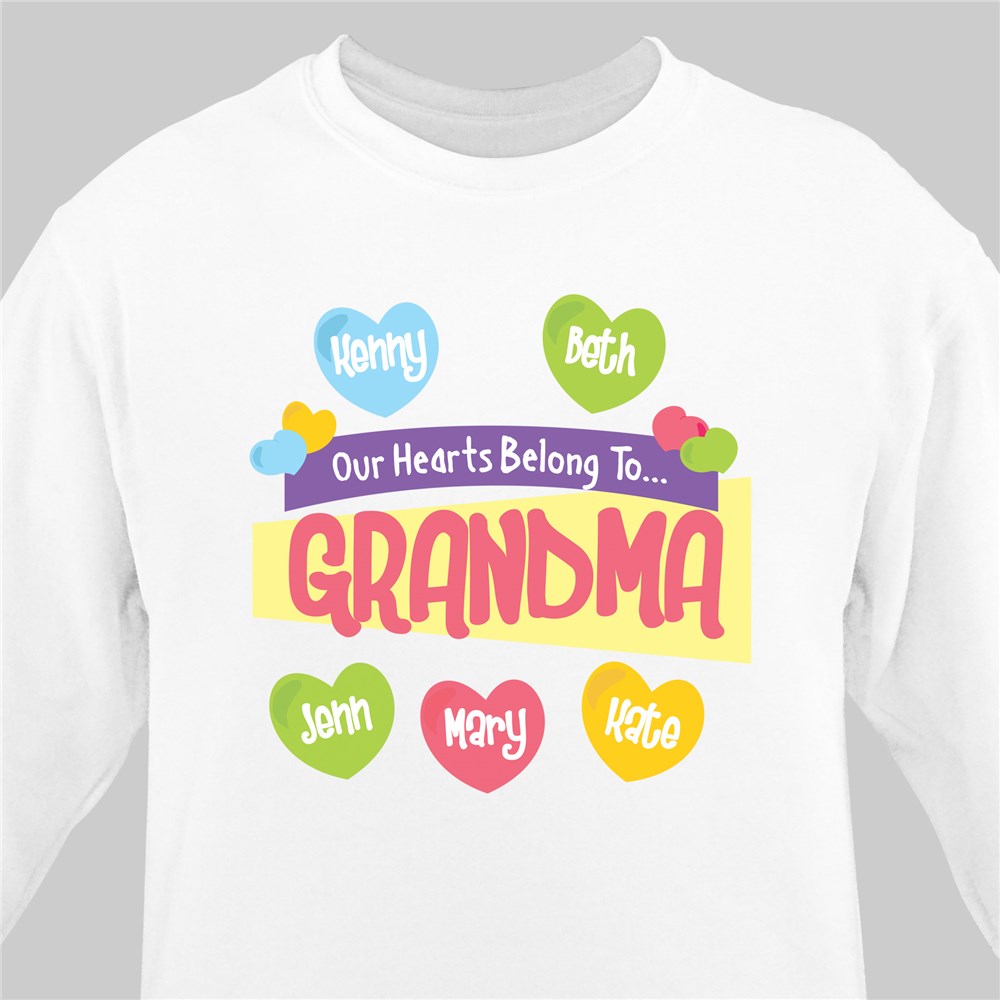 My Hearts Sweatshirt | Personalized Grandma Shirts