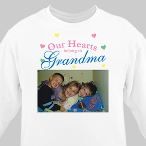Our Hearts Personalized Photo Sweatshirt | Personalized Sweatshirts